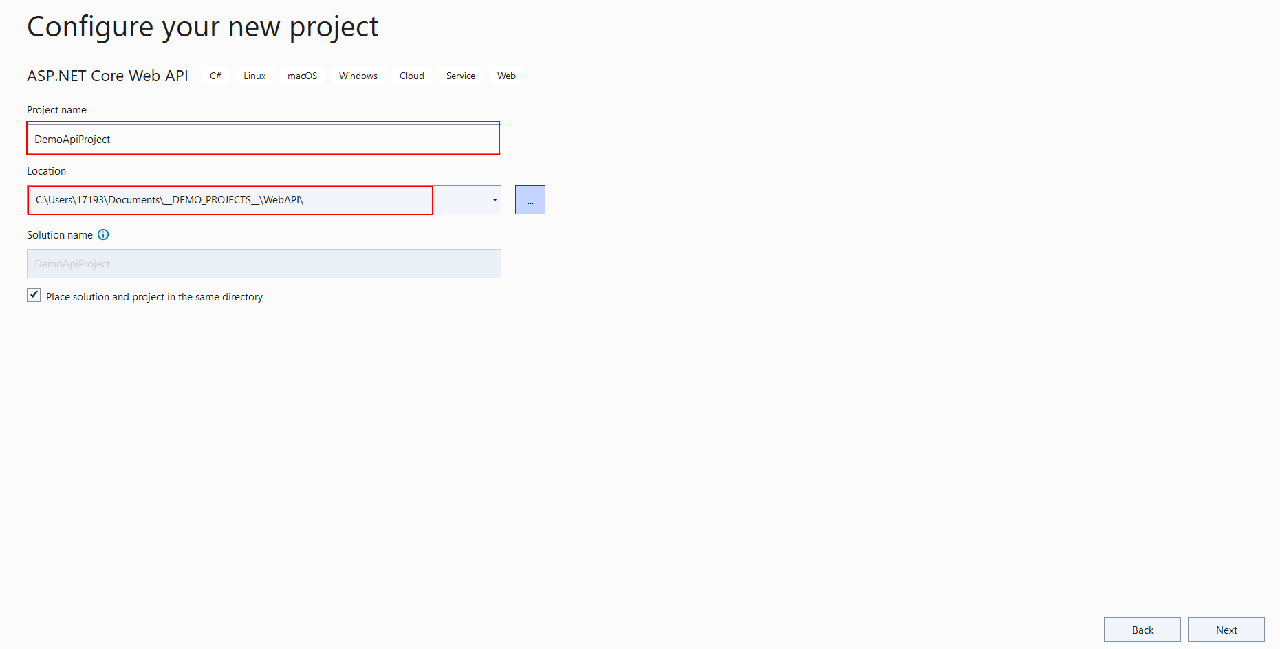 Configure-new-project